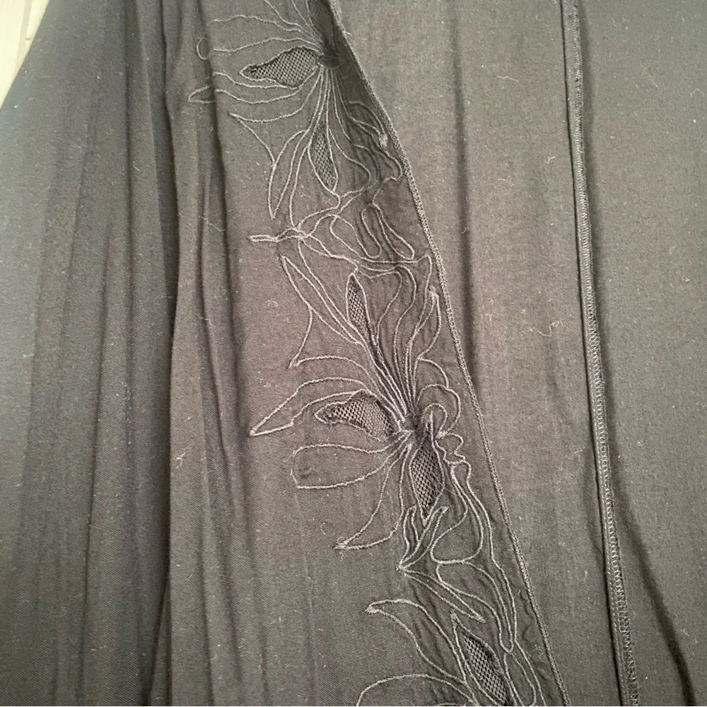 Roxy Black Tassel Fringe Swim Coverup - Picture 4 of 5